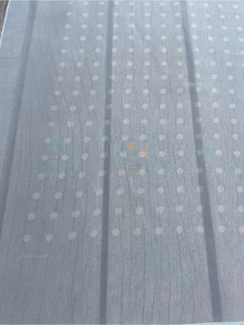 Ralph Lauren Pale Blue Polka Dot Chiffon Scarf